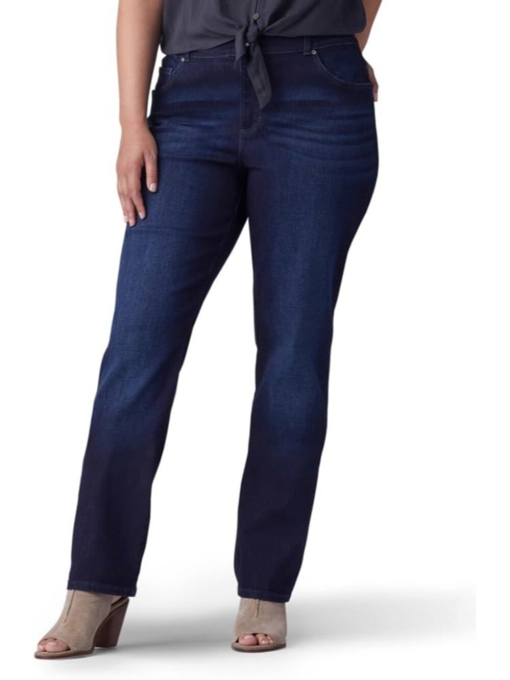 Women's Plus Size Relaxed Fit Straight Leg Jean